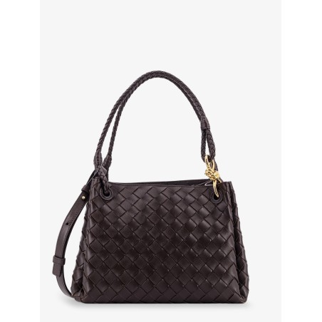 Parachute leather shoulder bag with Intrecciato motif and Knot detail