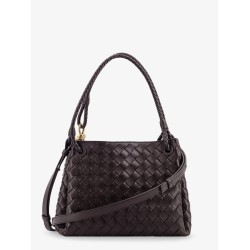 Parachute leather shoulder bag with Intrecciato motif and Knot detail
