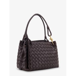 Parachute leather shoulder bag with Intrecciato motif and Knot detail