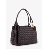 Parachute leather shoulder bag with Intrecciato motif and Knot detail