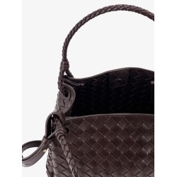 Parachute leather shoulder bag with Intrecciato motif and Knot detail