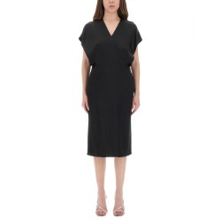 MIDI DRESS WITH WING SLEEVES