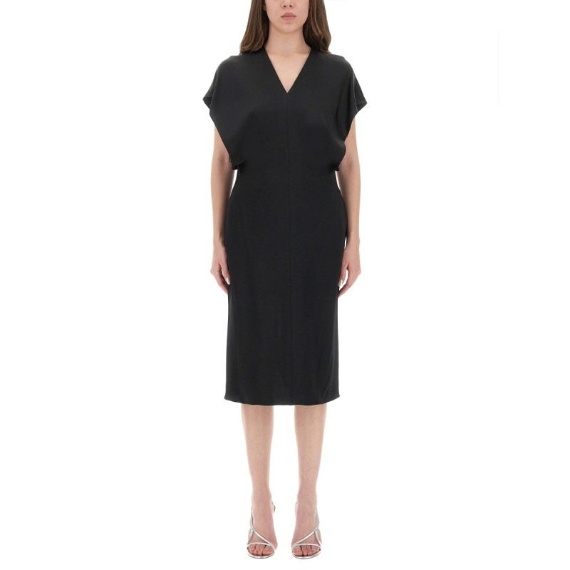 MIDI DRESS WITH WING SLEEVES