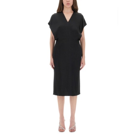MIDI DRESS WITH WING SLEEVES