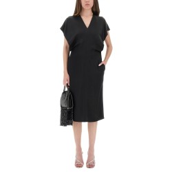 MIDI DRESS WITH WING SLEEVES