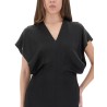 MIDI DRESS WITH WING SLEEVES