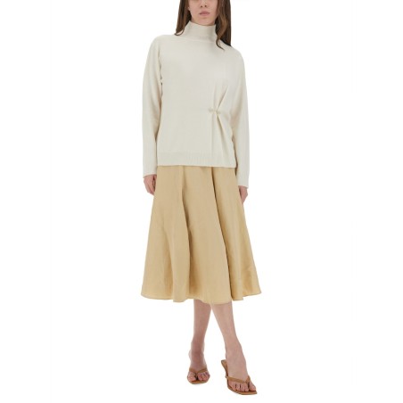 WOOL, SILK AND CASHMERE SWEATER