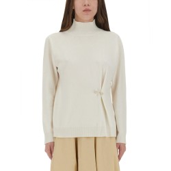 WOOL, SILK AND CASHMERE SWEATER