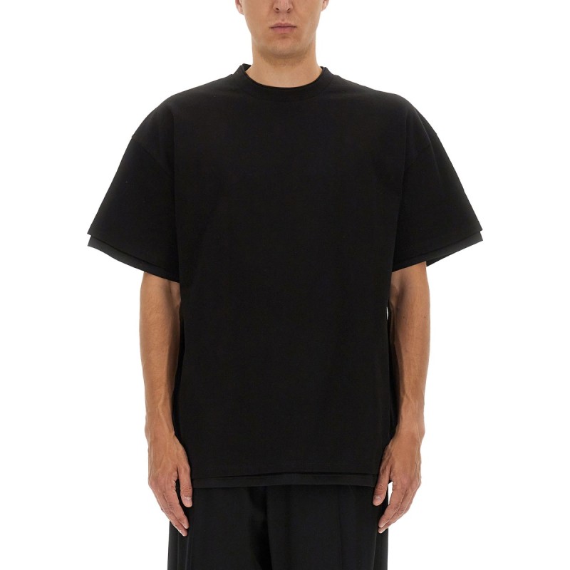 DOUBLE LAYER COTTON T-SHIRT