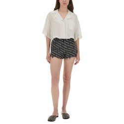 STRIPED SHIRT WITH EMBROIDERED LOGO