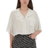 STRIPED SHIRT WITH EMBROIDERED LOGO
