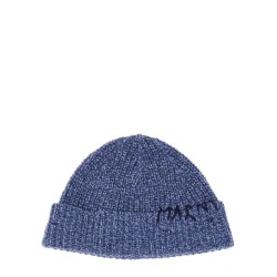 BEANIE HAT WITH "MARNI MENDING" EMBROIDERY