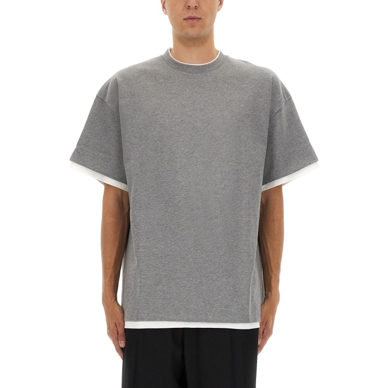 DOUBLE LAYER COTTON T-SHIRT