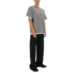 DOUBLE LAYER COTTON T-SHIRT