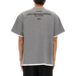 DOUBLE LAYER COTTON T-SHIRT