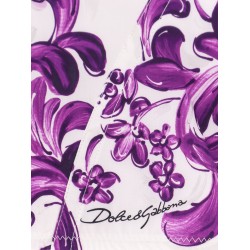 Cotton blend bustier top with Maiolica print