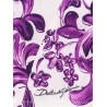 Cotton blend bustier top with Maiolica print