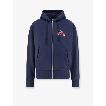 Cotton blend hooded sweatshirt