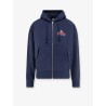 Cotton blend hooded sweatshirt