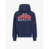Cotton blend hooded sweatshirt