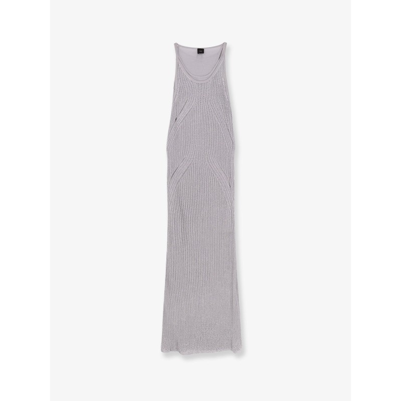 Nelson viscose and metallised fibre long dress