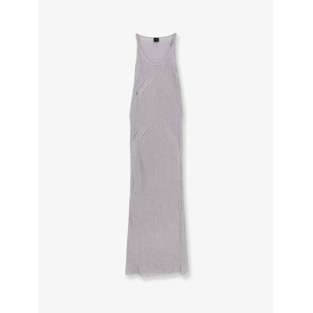 Nelson viscose and metallised fibre long dress