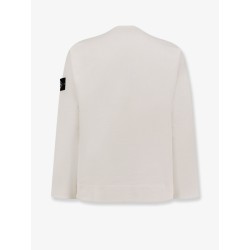 Cotton sweatshirt with knitted insert