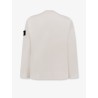 Cotton sweatshirt with knitted insert