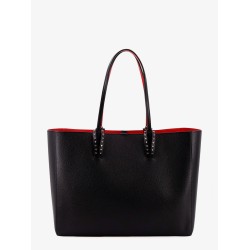 Cabata leather shoulder bag with studs