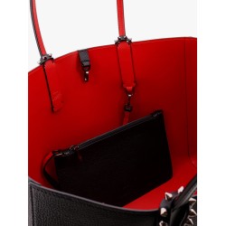 Cabata leather shoulder bag with studs