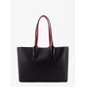 Cabata leather shoulder bag with studs