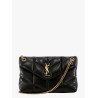 Loulou puffer leather shoulder bag with metal monogram