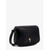 Leather shoulder bag with logo monogram