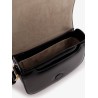 Leather shoulder bag with logo monogram