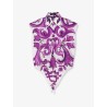 Cotton shirt with Maiolica print