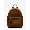 Leather and suede backpack