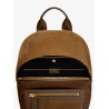 Leather and suede backpack