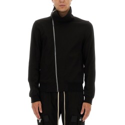 ASYMMETRICAL ZIPPER SWEATSHIRT