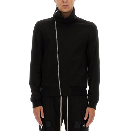 ASYMMETRICAL ZIPPER SWEATSHIRT