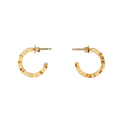 LOGO HOOP EARRINGS