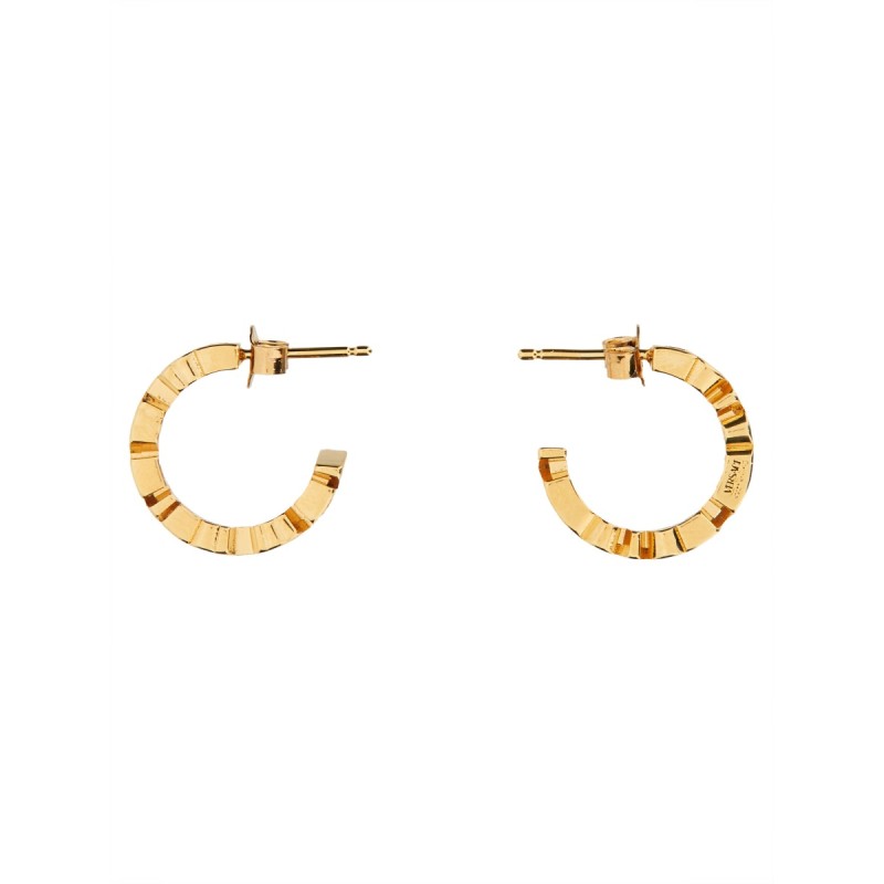 LOGO HOOP EARRINGS