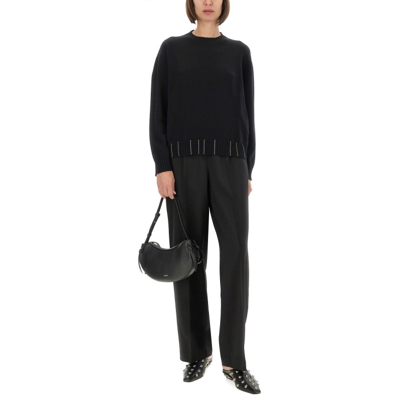 WOOL, SILK AND CASHMERE SWEATER