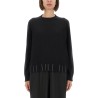 WOOL, SILK AND CASHMERE SWEATER