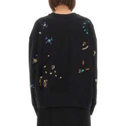 SWEATSHIRT WITH "FLORAL" EMBROIDERY