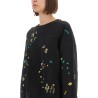 SWEATSHIRT WITH "FLORAL" EMBROIDERY