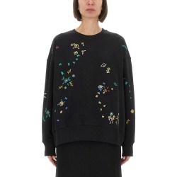 SWEATSHIRT WITH "FLORAL" EMBROIDERY