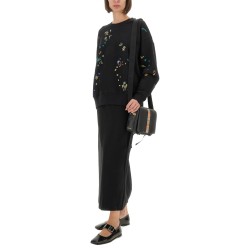 SWEATSHIRT WITH "FLORAL" EMBROIDERY