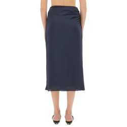 DRAPED MIDI SKIRT