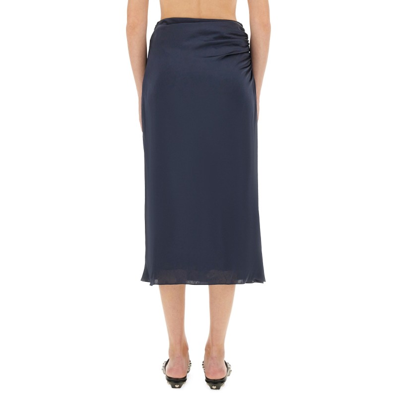 DRAPED MIDI SKIRT