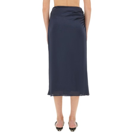 DRAPED MIDI SKIRT